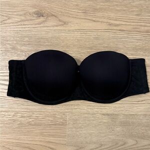 Black Strapless Bra